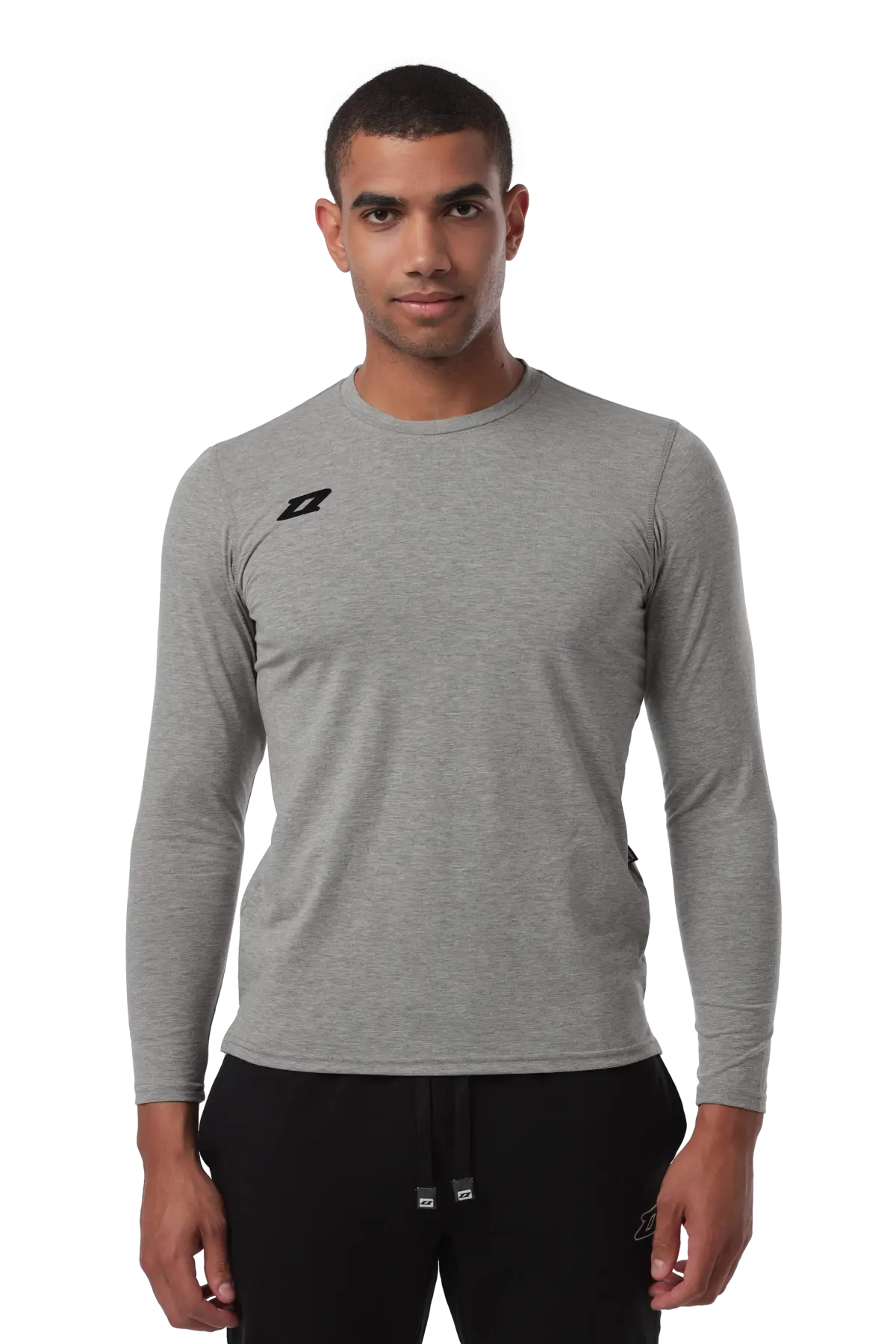 Koszulka bawełniana Zina Fabril Longsleeve Senior, szary