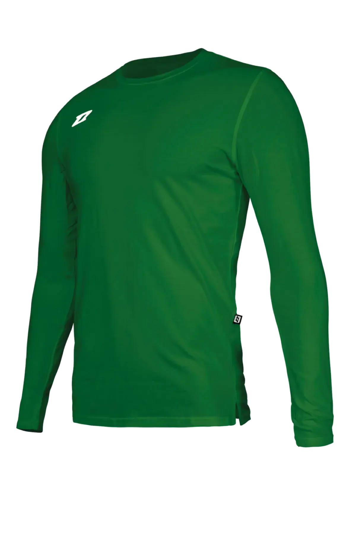 Koszulka bawełniana Zina Fabril Longsleeve Senior, zielony