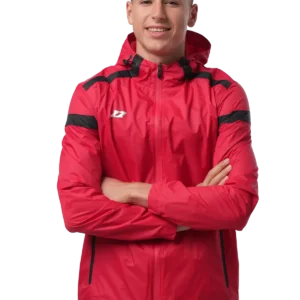 Kurtka ortalionowa Zina Delta Pro 2.0 Senior, czerwono-czarny