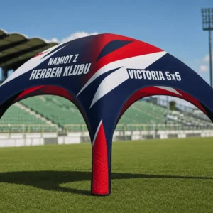 Namiot dmuchany VICTORIA 5x5 m z herbem klubu