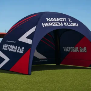 Namiot dmuchany VICTORIA 6x6 m z herbem klubu